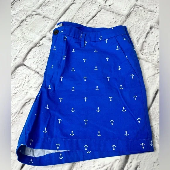 Old navy women’s nautical print blue short size 16 - Picture 7 of 7